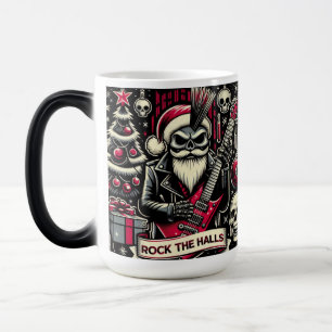 Caneca Mágica Papai Noel roqueiro