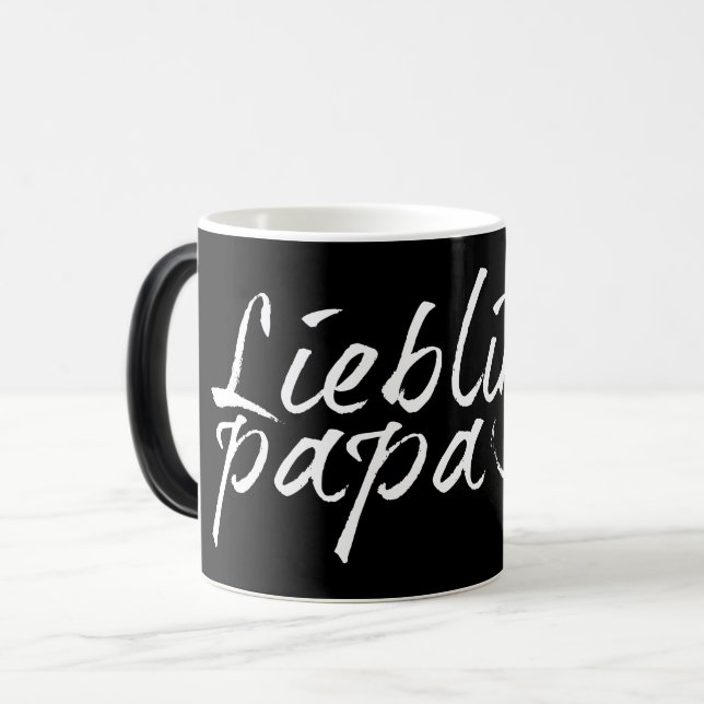 Caneca Mágica Papai querido - escrita branca 00001 (Frente Esquerda)
