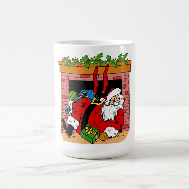 Caneca Mágica Papais noeis na Chaminé (Center)