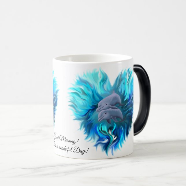 Caneca Mágica Par de golfinhos (Frente Esquerda)