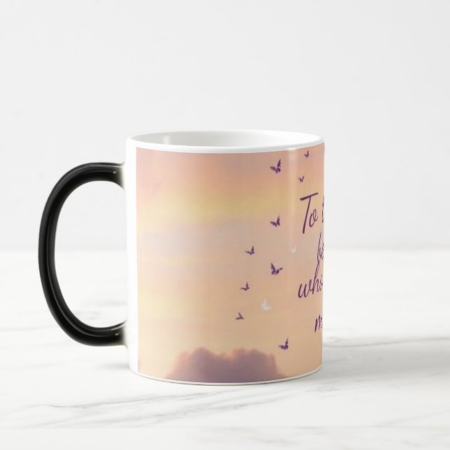 Caneca Mágica Para aquele que me dá asas - Pastel Sunset Bumbum (Esquerda)