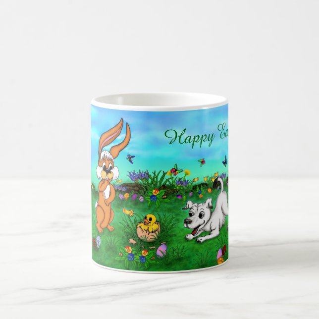 Caneca Mágica Páscoa - Coelho e Pintinho da Capo (Centro)