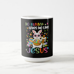 Caneca Mágica Páscoa Nenhum Coelho Me Ama Como Jesus Cristão