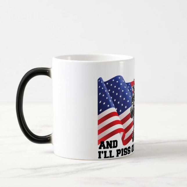 Caneca Mágica Patriota Americano (Esquerda)