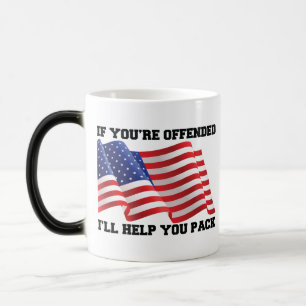 Caneca Mágica patriota americano