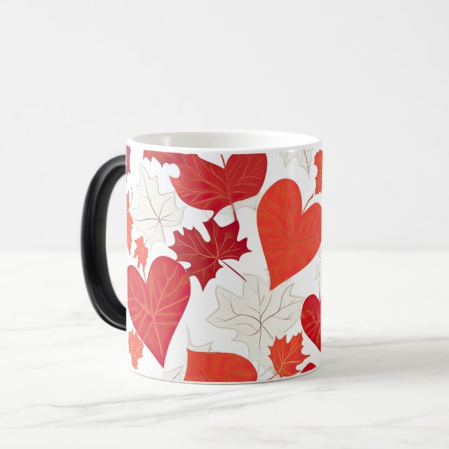 Caneca Mágica pattern valentines day (Frente Esquerda)
