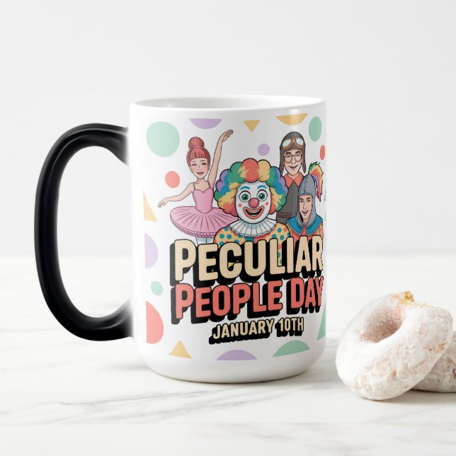 Caneca Mágica  Peculiar People Day Morphing Mug (Com Donut)