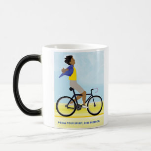 Caneca Mágica Pedal seu Poster espiritual - Passeio de bicicleta