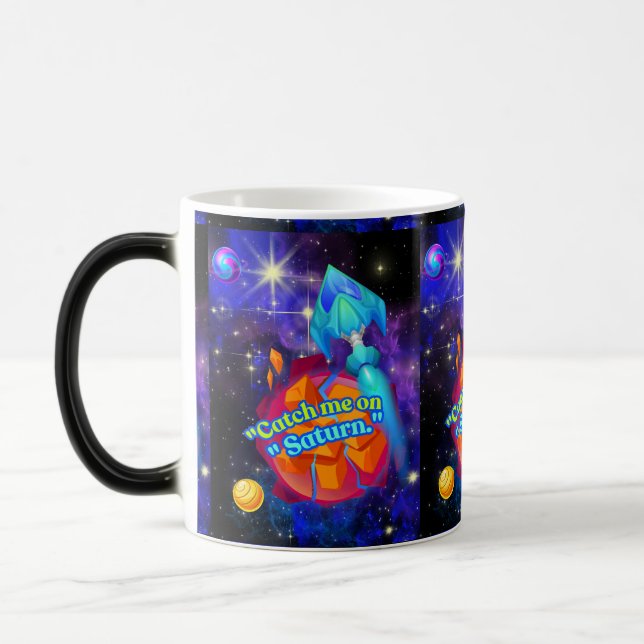 Caneca Mágica Pegue-me em Saturno (Esquerda)