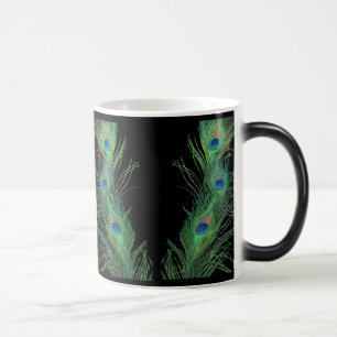 Caneca Mágica Penas verdes com preto