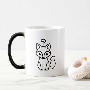Caneca Mágica Pensando Demais Novamente Raposa