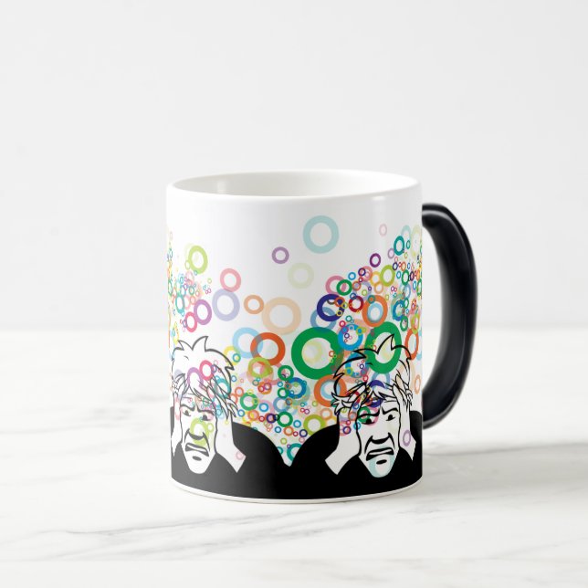 Caneca Mágica Pensando no Homem: Personagem Engraçado (Frente Esquerda)