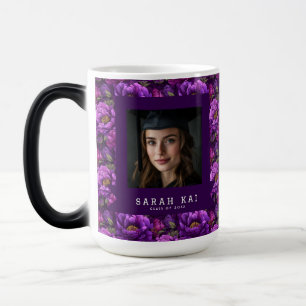 Caneca Mágica Peônias Coloridas Impressão Exercício de Conclusão