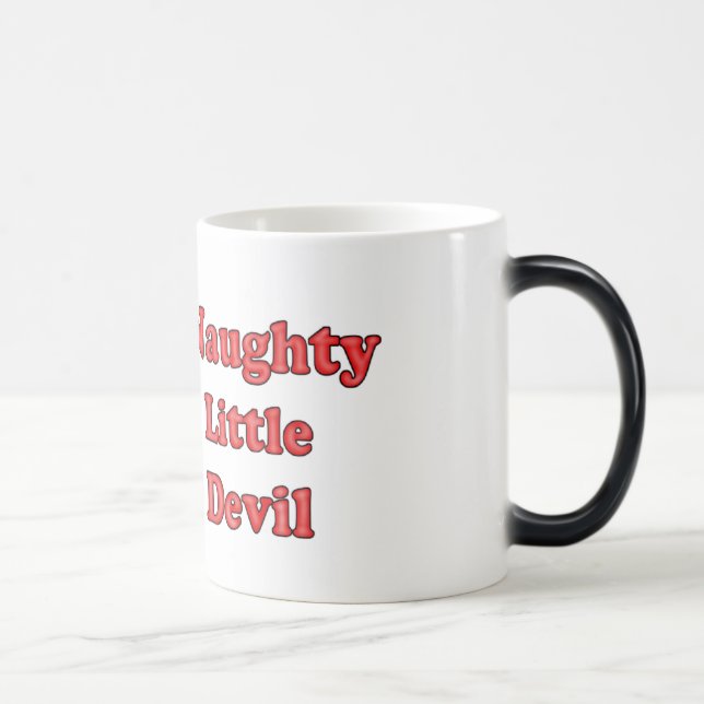 Caneca Mágica Pequeno Diabo Malvado com Texto (Direita)