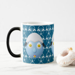 Caneca Mágica Personagem de Ovo Excêntrico RG & RA Design Fofo