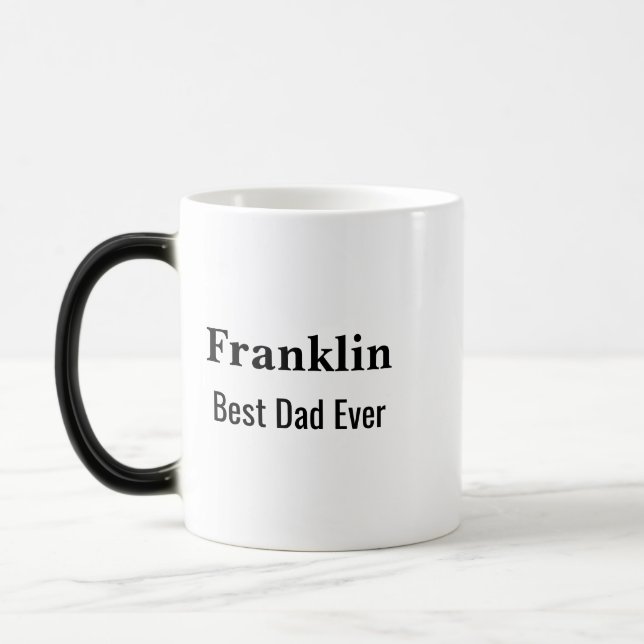 Caneca Mágica Personalised Best Dad Ever Monogrammed  (Esquerda)