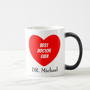 Caneca Mágica Personalizado Melhor Médico de Sempre Graduação Ap