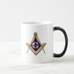 CANECA MÁGICA PERSONALIZE O QUADRADO E O COMPASSO MAÇÓNICOS