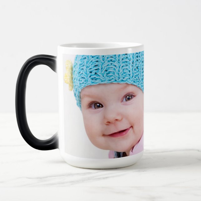 Caneca Mágica Personalize | sua imagem morphing da foto | (Esquerda)