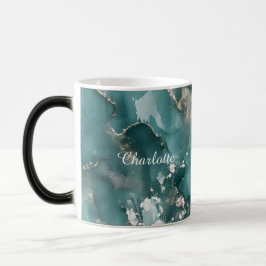 Caneca Mágica Personalized Luxury Marble Pattern Custom Name