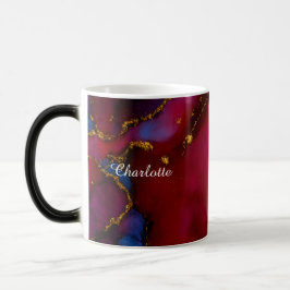 Caneca Mágica Personalized Luxury Marble Pattern Custom Name Mug