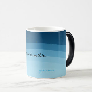 Caneca Mágica Personalized Night Sky Mug, Custom Name Ocean Wave