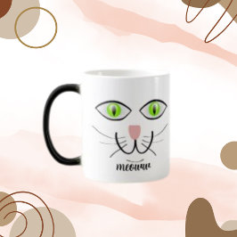 Caneca Mágica Pet Feliz, Olhos Verdes, Gato
