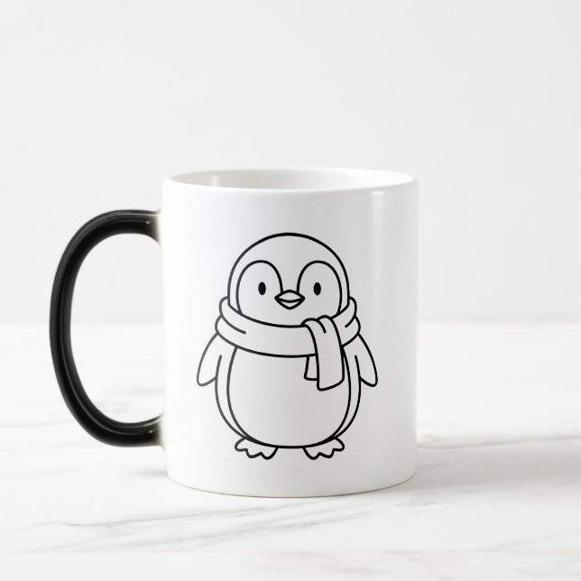 Caneca Mágica Pinguim Frio Mas Fofo (Esquerda)