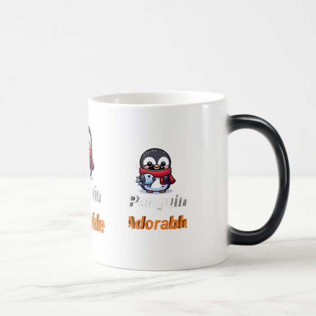 Caneca Mágica pinguim Mug (Direita)