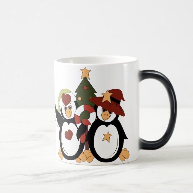 Caneca Mágica Pinguim Natal Gift Mug (Direita)
