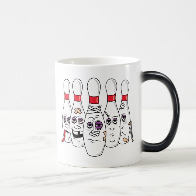 Caneca Mágica Pinos De Boliche Engraçados (Direita)