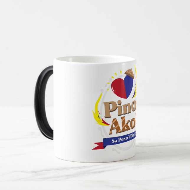 Caneca Mágica Pinoy Ako, Puso não Diwa Mug (Frente Esquerda)