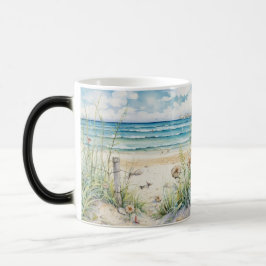 Caneca Mágica Pintura de Artes de Ondas Oceânicas e Blogues de P