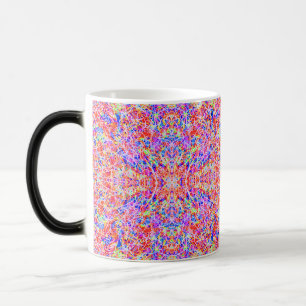 Caneca Mágica Pintura de linhas abstratas coloridas fofas