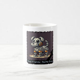 Caneca Mágica Pixel Friends: Cachorro Mecha (Cachorro Robô)