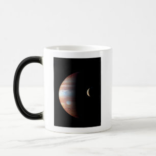 Caneca Mágica Planeta Gigante Gasoso Júpiter e Lua Galileana Io