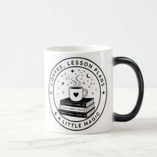 Caneca Mágica Planos de Aula de Café Pequena Magia Professor Caf