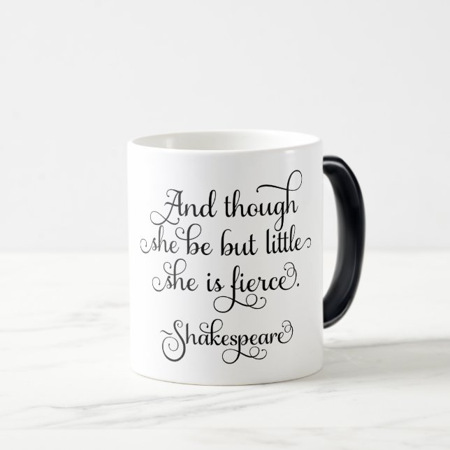 Caneca Mágica Pode ser pouco, mas é feroz. Shakespeare (Frente Esquerda)