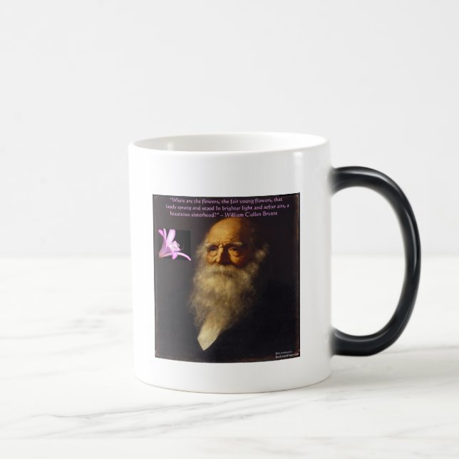 Caneca Mágica Poema da Flor de William Cullen Bryant (Direita)