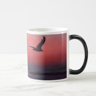 Caneca Mágica Por do sol sobre o Martha's Vineyard