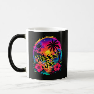 Caneca Mágica Pôr do Sol Tropical da Meia-Noite