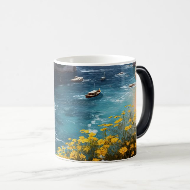 Caneca Mágica Praia na Grécia (Frente Esquerda)