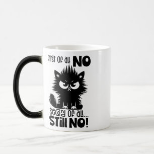 Caneca Mágica Presente de amante de gato engraçado em primeiro l