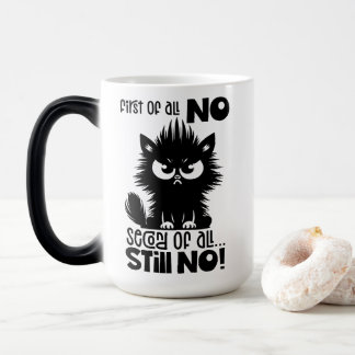 Caneca Mágica Presente de Amante de Gato Engraçado em Primeiro L
