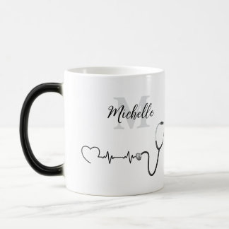 Caneca Mágica Presente de Aposentadoria com Estetoscópio e Batim