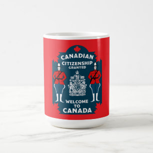 Caneca Mágica Presente de celebração de cidadania canadense