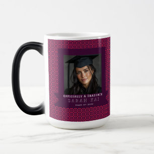 Caneca Mágica Presente de Formatura com Padrão Quadrado Clássico