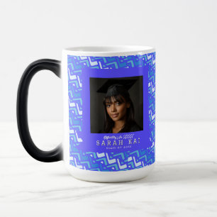 Caneca Mágica Presente de Formatura da Esposa com Padrão Chevron