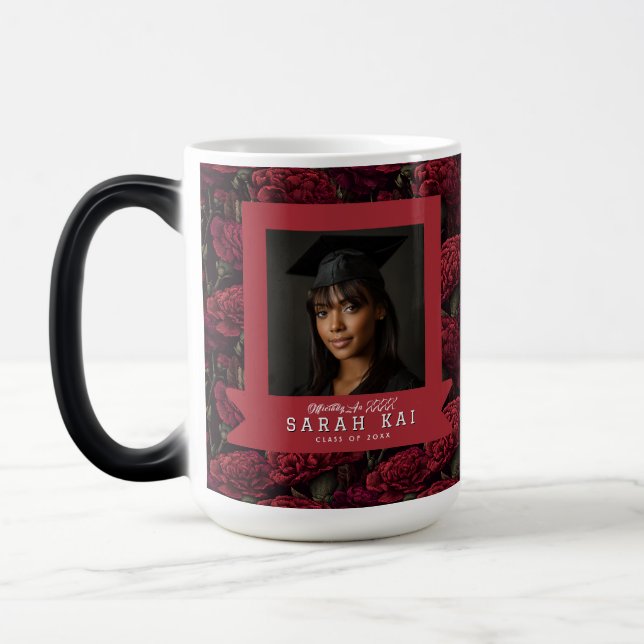 Caneca Mágica Presente de Formatura de Cravo Elegante para Marid (Esquerda)