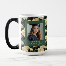 Caneca Mágica Presente de Formatura de Filha Flor de Cravos Eleg